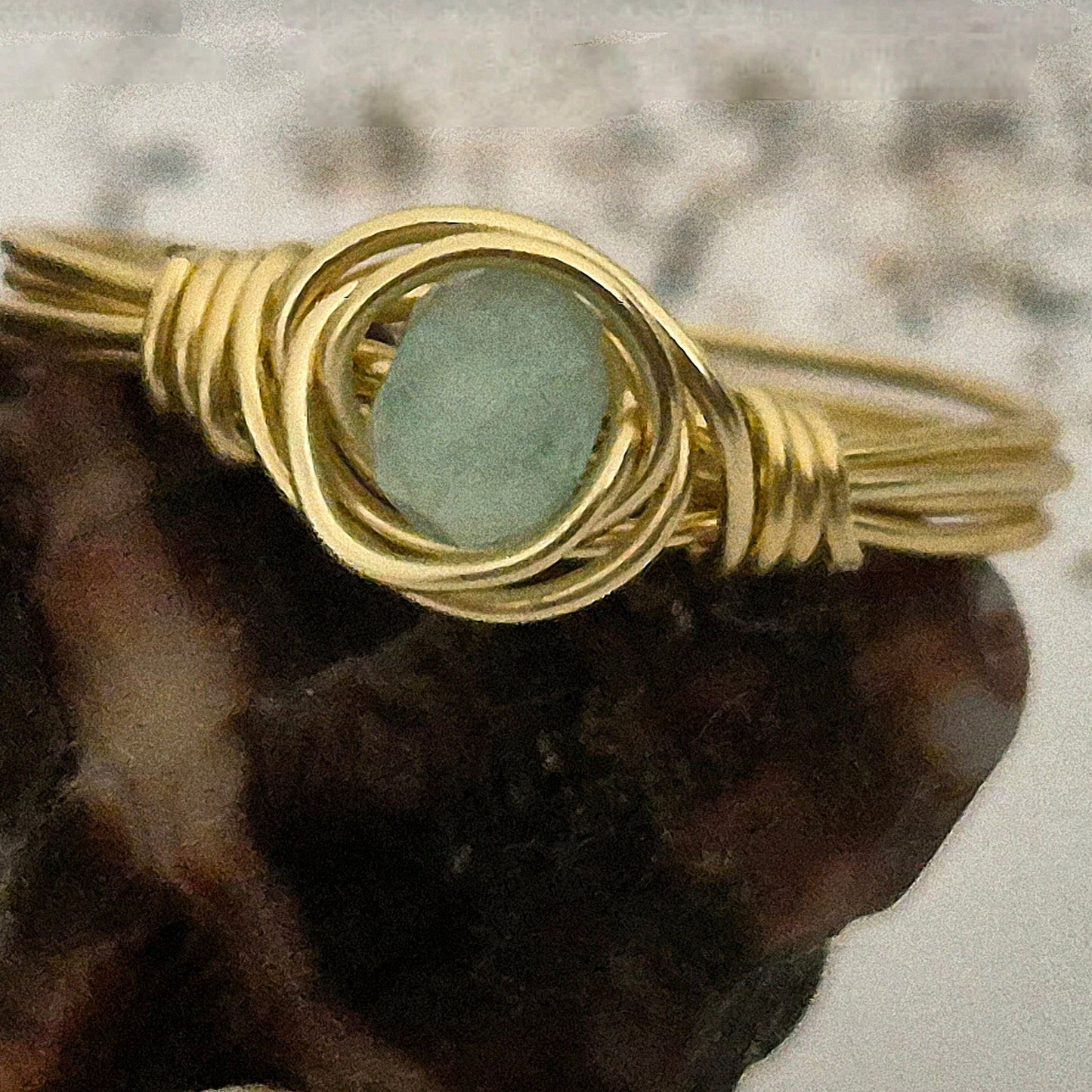 Aurora de Jade - Handmade Ocean Ring