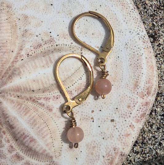 Beijo do Sol - Handmade Sunstone Earrings