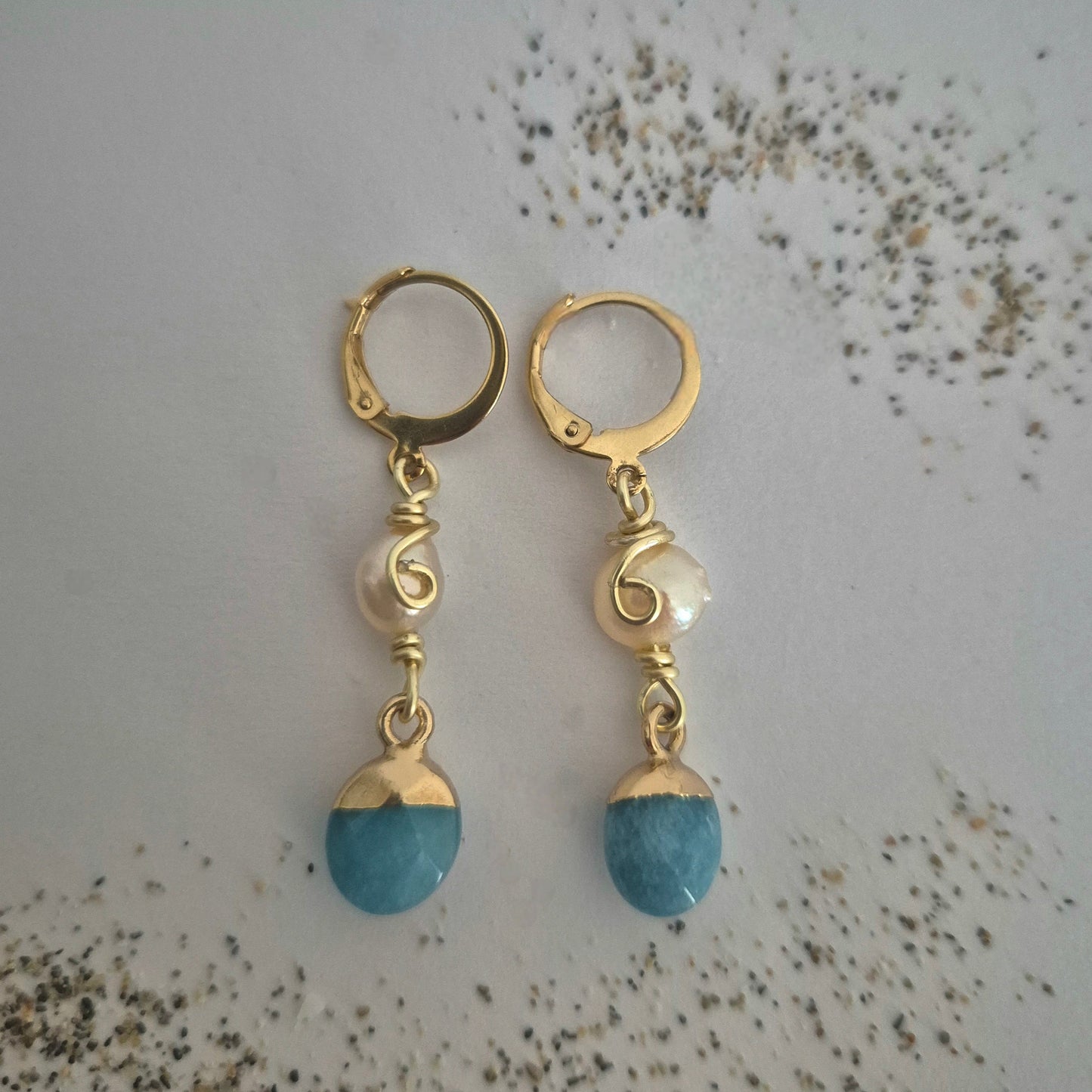 Sussurro de Jade - Handmade Ocean Earrings