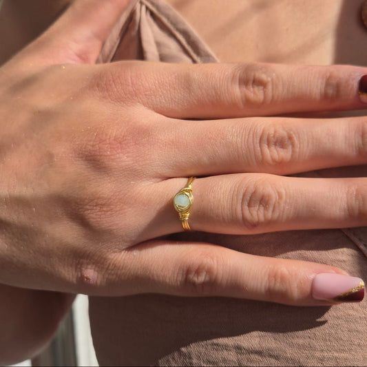 Aurora de Jade - Handmade Ocean Ring