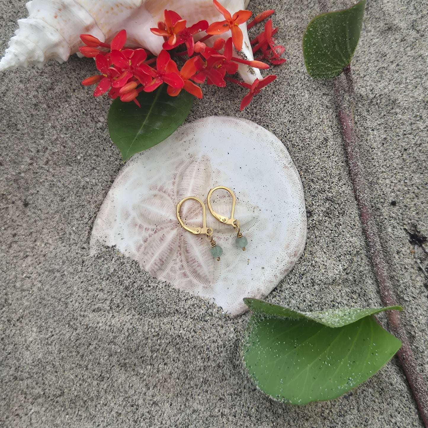 Maré Verde - Handmade Aventurine Earrings