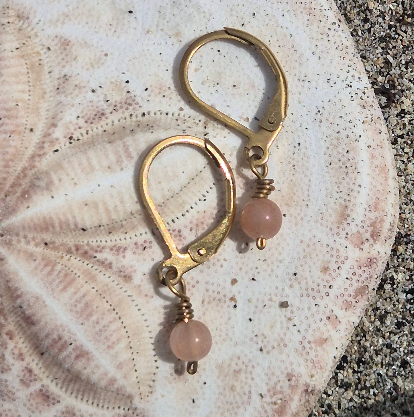 Beijo do Sol - Handmade Sunstone Earrings