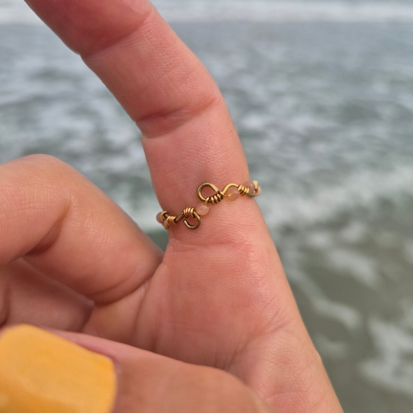 Areia - Handmade Sunstone Ring