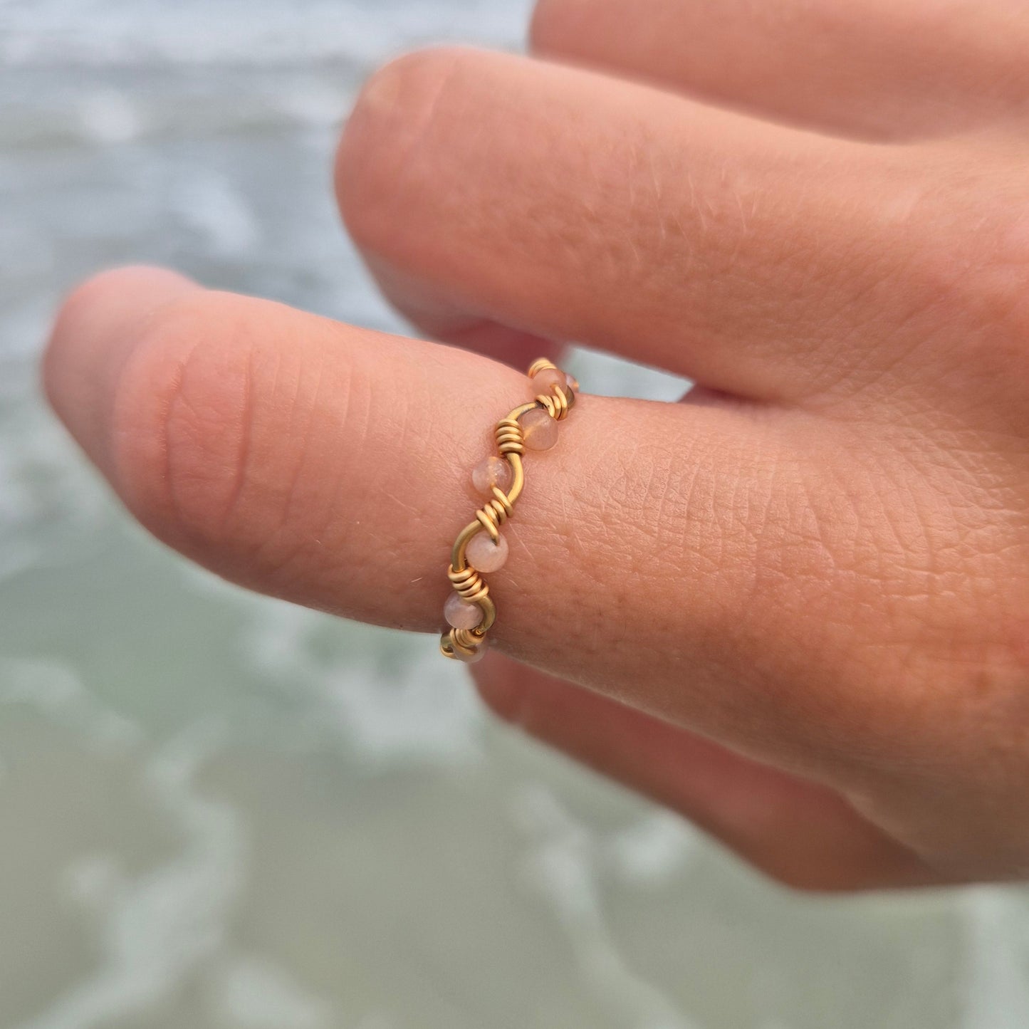 Areia - Handmade Sunstone Ring