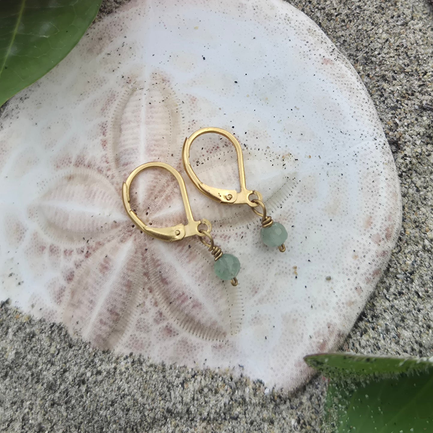 Maré Verde - Handmade Aventurine Earrings
