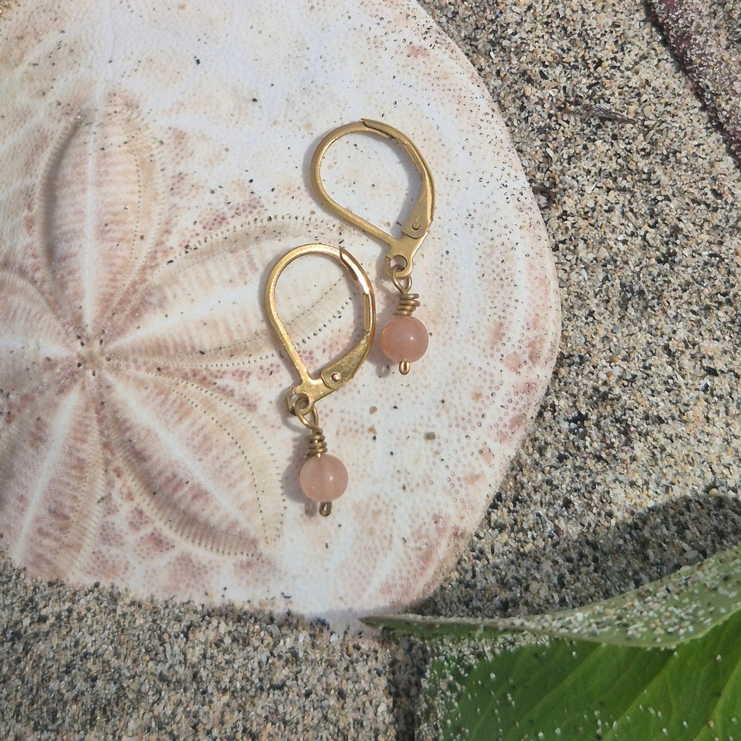 Beijo do Sol - Handmade Sunstone Earrings