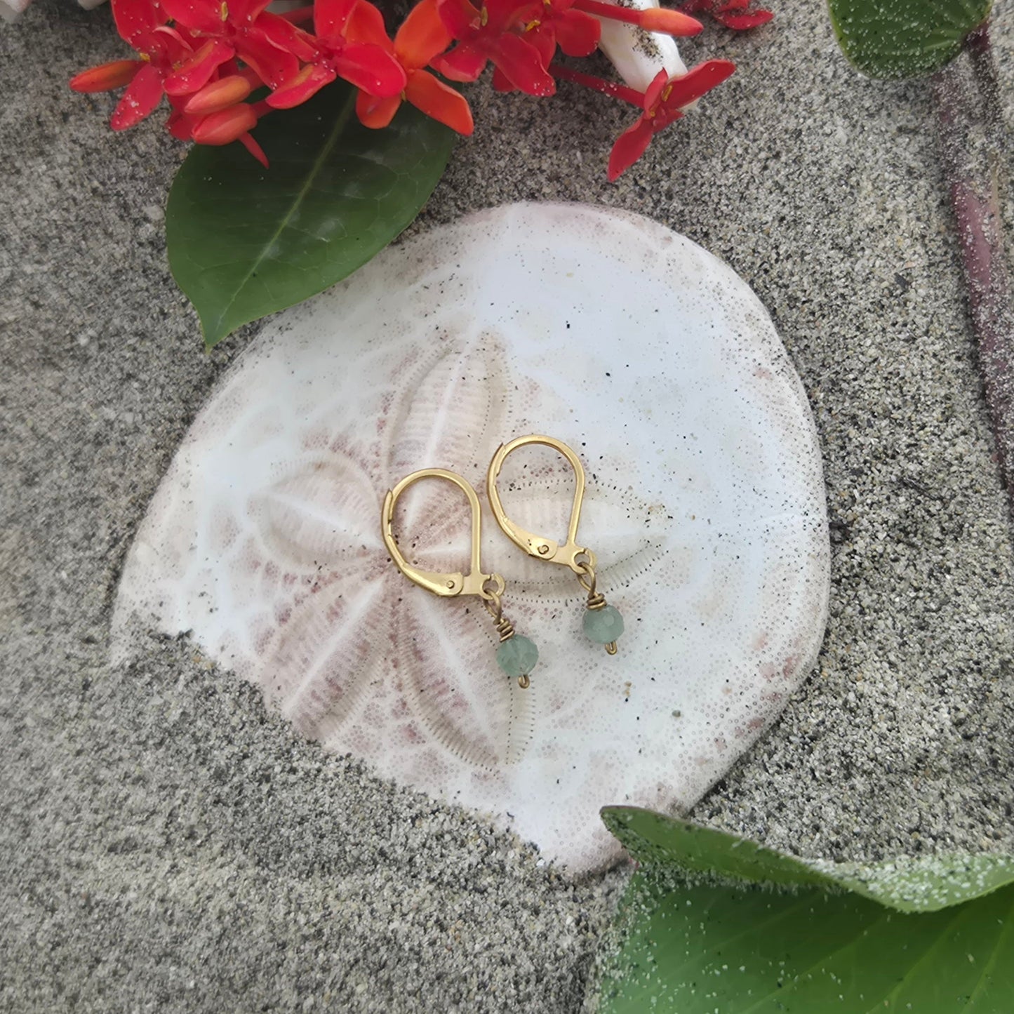 Maré Verde - Handmade Aventurine Earrings
