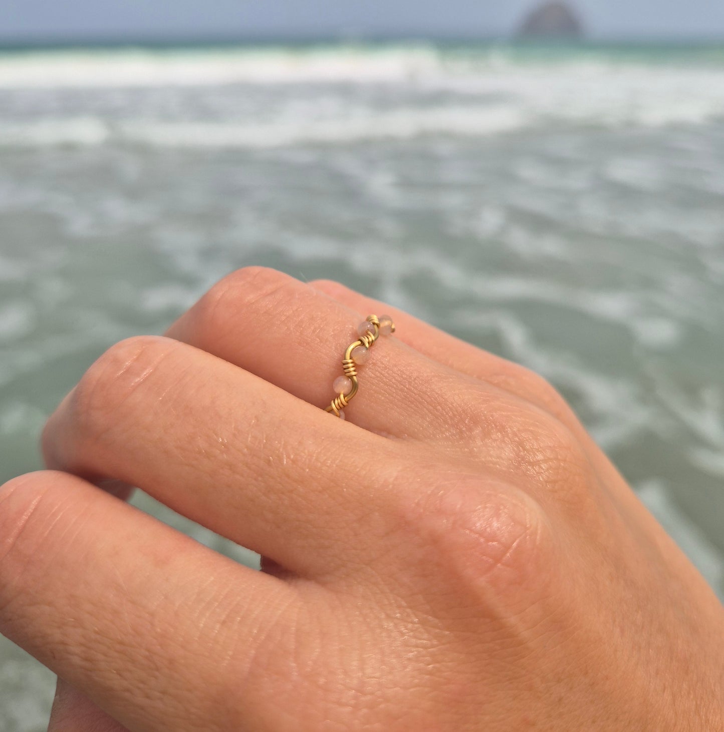 Areia - Handmade Sunstone Ring