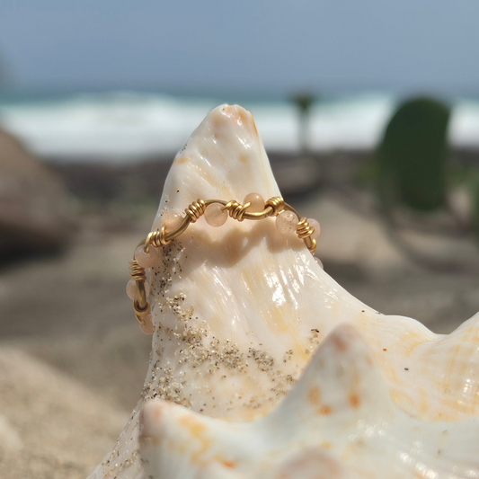 Areia - Handmade Sunstone Ring